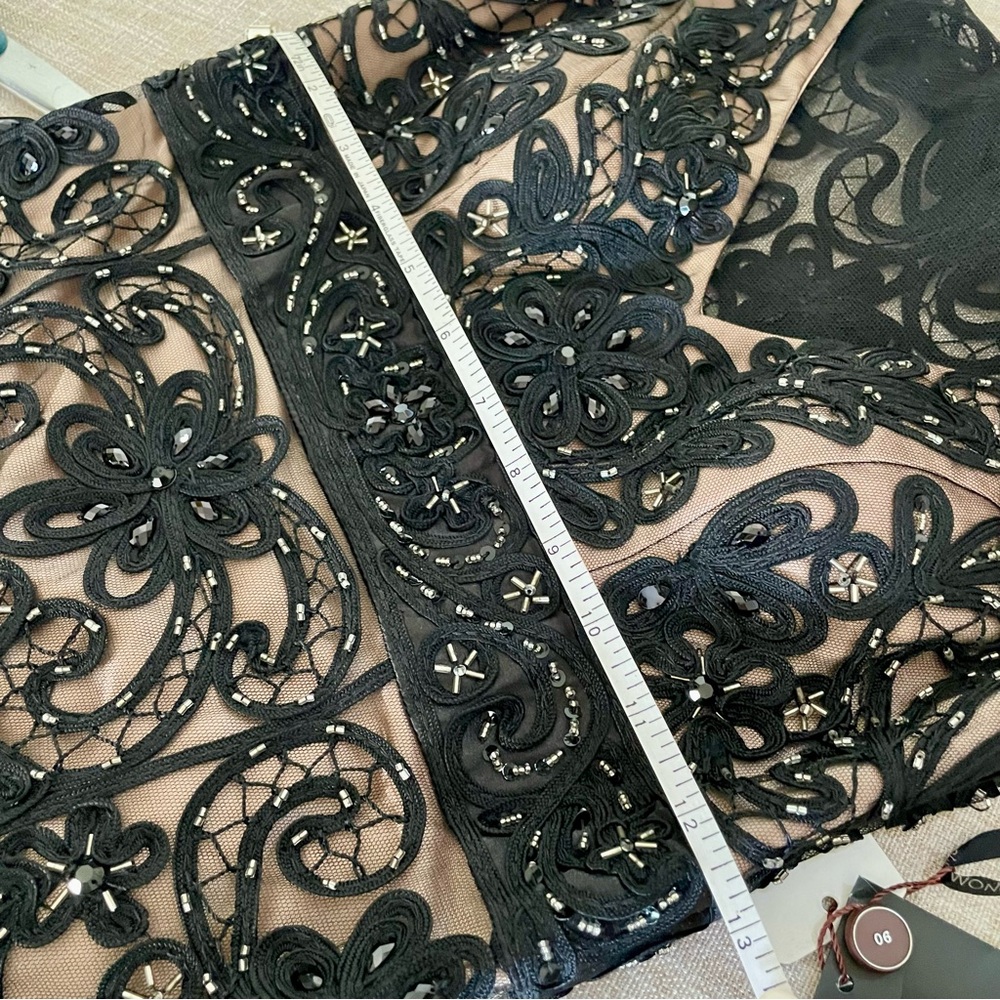 Sue Wong Stunning Brand New with Tags Black Lace Lined Dress Size: 0 - Picture 13 of 15